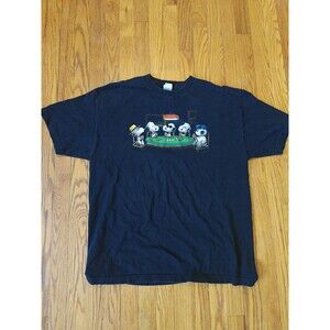 Vintage 90’s Y2K Peanuts Snoopy Poker Dogs Graphic T-Shirt Size XL